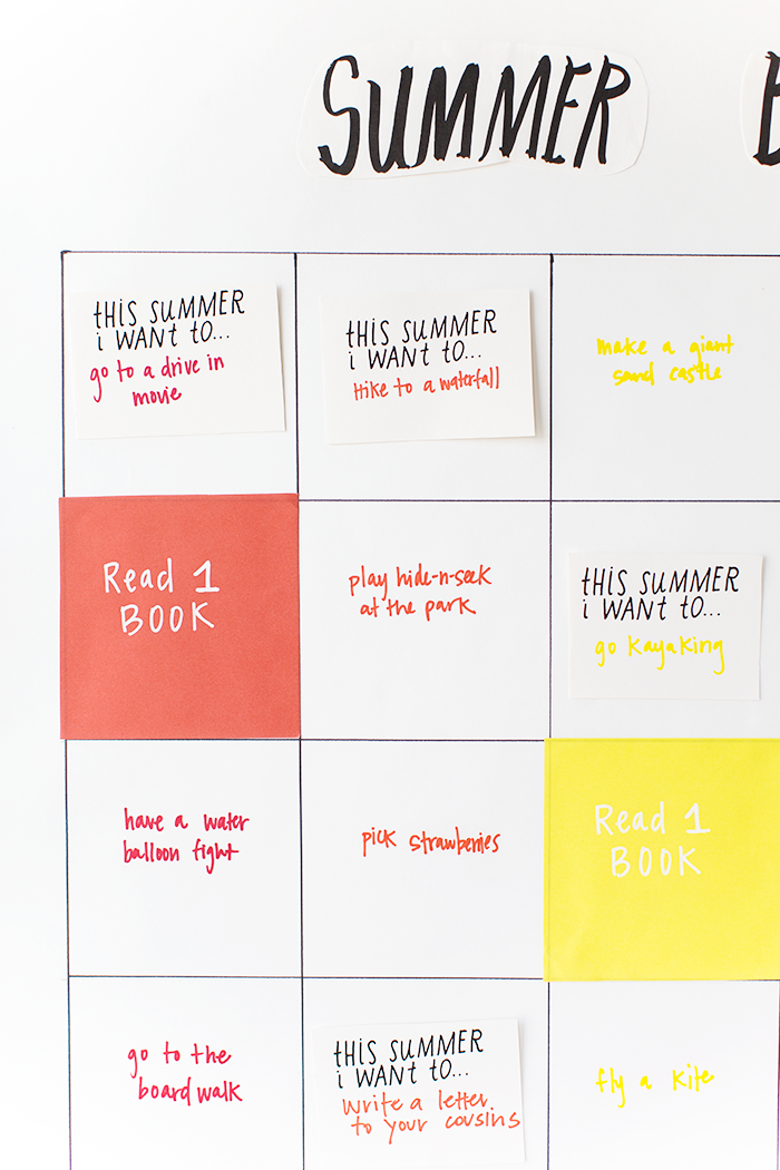 summer bingo